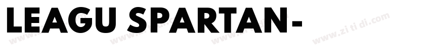LEAGU SPARTAN字体转换
